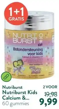 Holland & Barrett Nutriburst Kids Calcium & Vitamine D3 – 60 gummies aanbieding