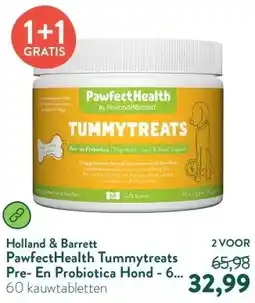 Holland & Barrett PawfectHealth Tummytreats Pre- En Probiotica Hond - 60 soft treats aanbieding