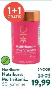 Holland & Barrett Nutriburst Multivitamine Voor Vrouwen - 60 gummies aanbieding