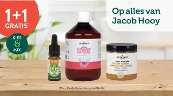 Holland & Barrett 1+1 GRATIS Op alles van Jacob Hooy aanbieding