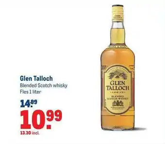 Makro Glen talloch blended scotch whisky 1 liter aanbieding