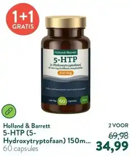 Holland & Barrett 5-HTP (5-Hydroxytryptofaan) 150mg Uit 500mg Griffonia Simplicifolia aanbieding