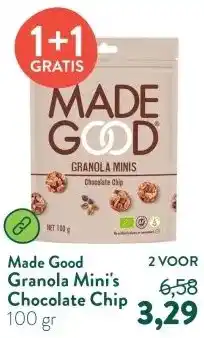 Holland & Barrett Granola Mini's Chocolate Chip aanbieding