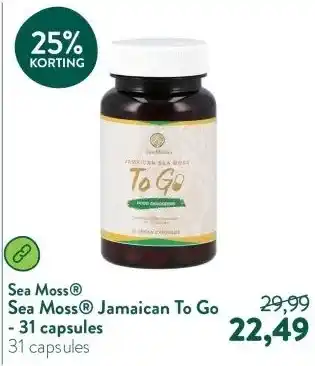 Holland & Barrett Sea Moss® Jamaican To Go - 31 capsules aanbieding