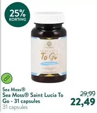 Holland & Barrett Sea Moss® Saint Lucia To Go - 31 capsules aanbieding