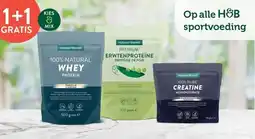 Holland & Barrett 1+1 GRATIS Op alle H&B sportvoeding aanbieding