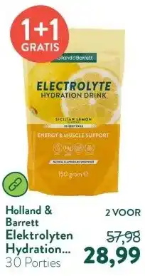 Holland & Barrett Elektrolyten Hydration Drink Citroen – 30 porties aanbieding