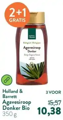 Holland & Barrett Agavesiroop Donker Bio aanbieding