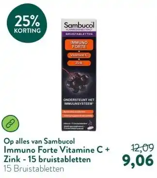 Holland & Barrett Immuno Forte Vitamine C + Zink - 15 bruistabletten aanbieding