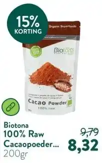 Holland & Barrett 100% Raw Cacaopoeder Bio aanbieding