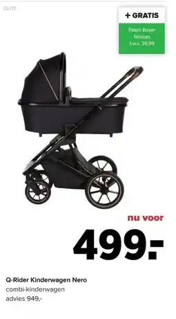 Baby-Dump Q-Rider Kinderwagen Nero aanbieding