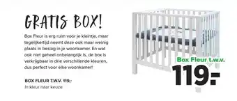 Baby-Dump BOX FLEUR T.W.V. aanbieding