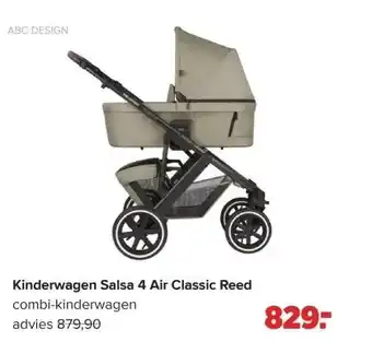 Baby-Dump Kinderwagen Salsa 4 Air Classic Reed aanbieding