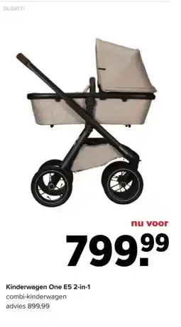 Baby-Dump Kinderwagen One E5 2-in-1 aanbieding