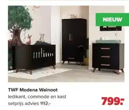 Baby-Dump TWF Modena Walnoot aanbieding