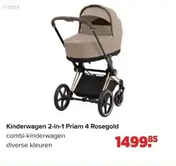 Baby-Dump Kinderwagen 2-in-1 Priam 4 Rosegold aanbieding