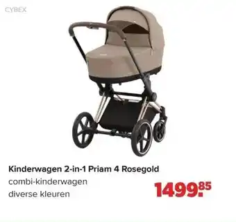 Baby-Dump Kinderwagen 2-in-1 Priam 4 Rosegold aanbieding