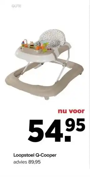 Baby-Dump Loopstoel Q-Cooper aanbieding