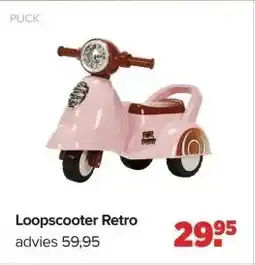 Baby-Dump Loopscooter Retro aanbieding