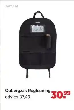 Baby-Dump Opbergzak Rugleuning aanbieding