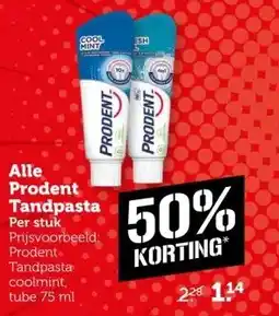 Coop Alle Prodent Tandpasta aanbieding