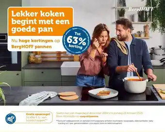 Coop Lekker koken begint met een goede pan aanbieding