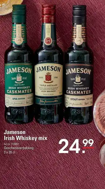 De Kweker Jameson Irish Whiskey Mix Geschenkverpakking aanbieding