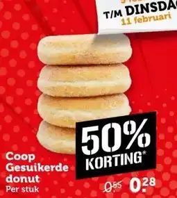 Coop Coop Gesuikerde donut aanbieding