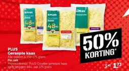 Coop PLUS Geraspte kaas aanbieding