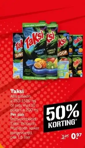 Coop Taksi aanbieding