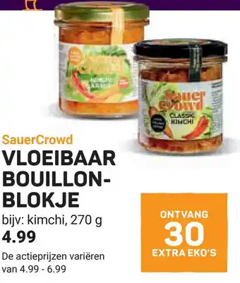 Ekoplaza SauerCrowd VLOEIBAAR BOUILLON- BLOKJE aanbieding