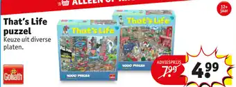 Kruidvat Goliath That's Life Puzzel 1000 aanbieding