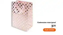 The Read Shop Cadeautas roze/goud aanbieding