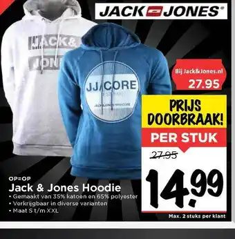 Vomar Voordeelmarkt Jack & Jones Hoodie aanbieding