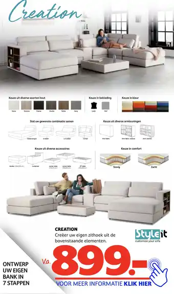 Seats and Sofas Creation aanbieding