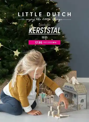 Baby & Tiener Little Dutch Speelkoffer Kerststal aanbieding