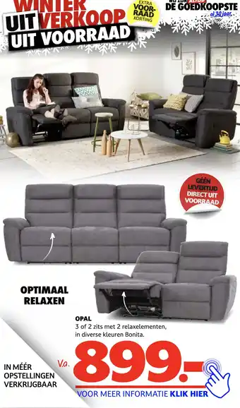 Seats and Sofas Opal aanbieding