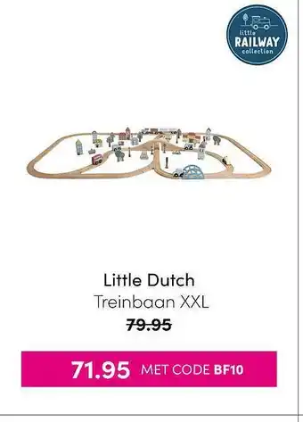 Baby & Tiener Little Dutch Treinbaan XXL aanbieding