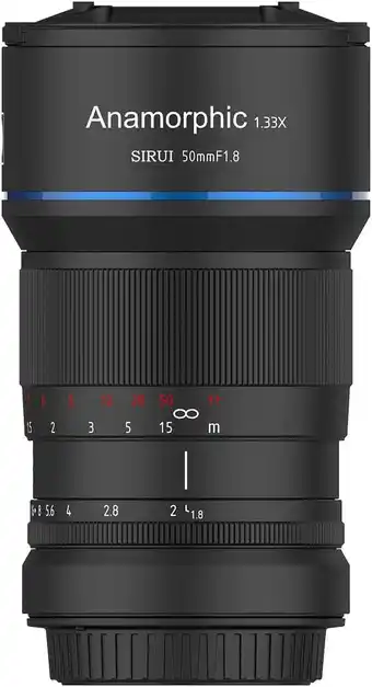 Amazon SIRUI 50mm F1.8 1.33X APS-C Anamorphic Lens for E Mount, Blue Flare aanbieding