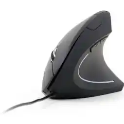 Bol.com Gembird ergonomische bedrade USB muis met 6 knoppen - 1200-3200 DPI / zwart - 135 meter aanbieding