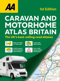 Amazon AA Caravan and Motorhome Atlas Britain aanbieding