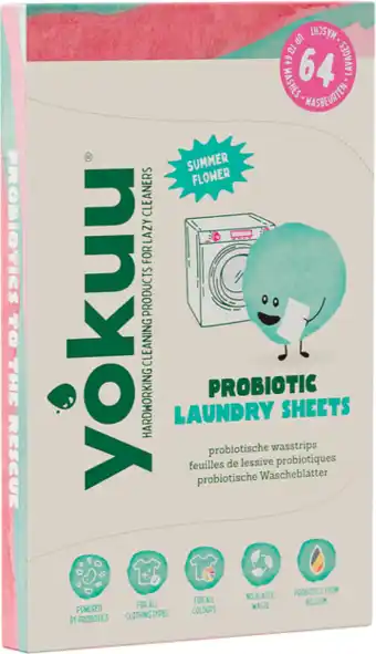De Online Drogist Yokuu Probiotic Laundry Sheets Summer Flower aanbieding