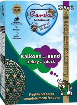 Intratuin Renske natvoer vers adult kalkoen met eend 375 g 12 stuks aanbieding