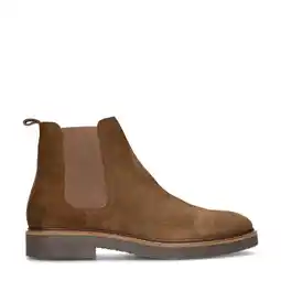 Wehkamp PS Poelman Hudson suède chelsea boots cognac aanbieding