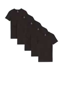 Wehkamp WE Fashion t-shirt (set van 5) zwart aanbieding