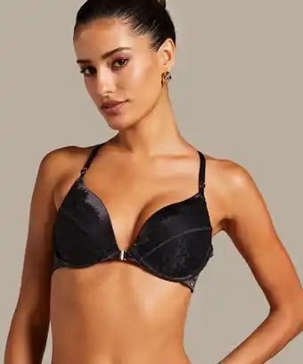 Hunkemoller Hunkemöller Voorgevormde push-up beugel bh Chalice Zwart aanbieding