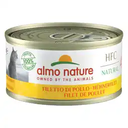 Zooplus 5+1 gratis! Almo Nature Cat HFC 6 x 70g - HFC Natural Kipfilet aanbieding