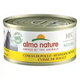 Zooplus 5+1 gratis! Almo Nature Cat HFC 6 x 70g - HFC Natural Kippendijen aanbieding