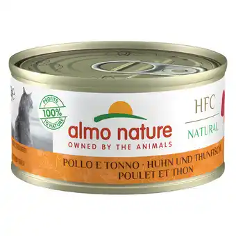 Zooplus 5+1 gratis! Almo Nature Cat HFC 6 x 70g - Kip & Tonijn aanbieding