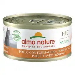 Zooplus 5+1 gratis! Almo Nature Cat HFC 6 x 70g - HFC Natural Kip met Kaas aanbieding